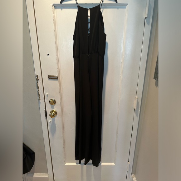 WAYF Black Lace Up Jumpsuit - Picture 5 of 8